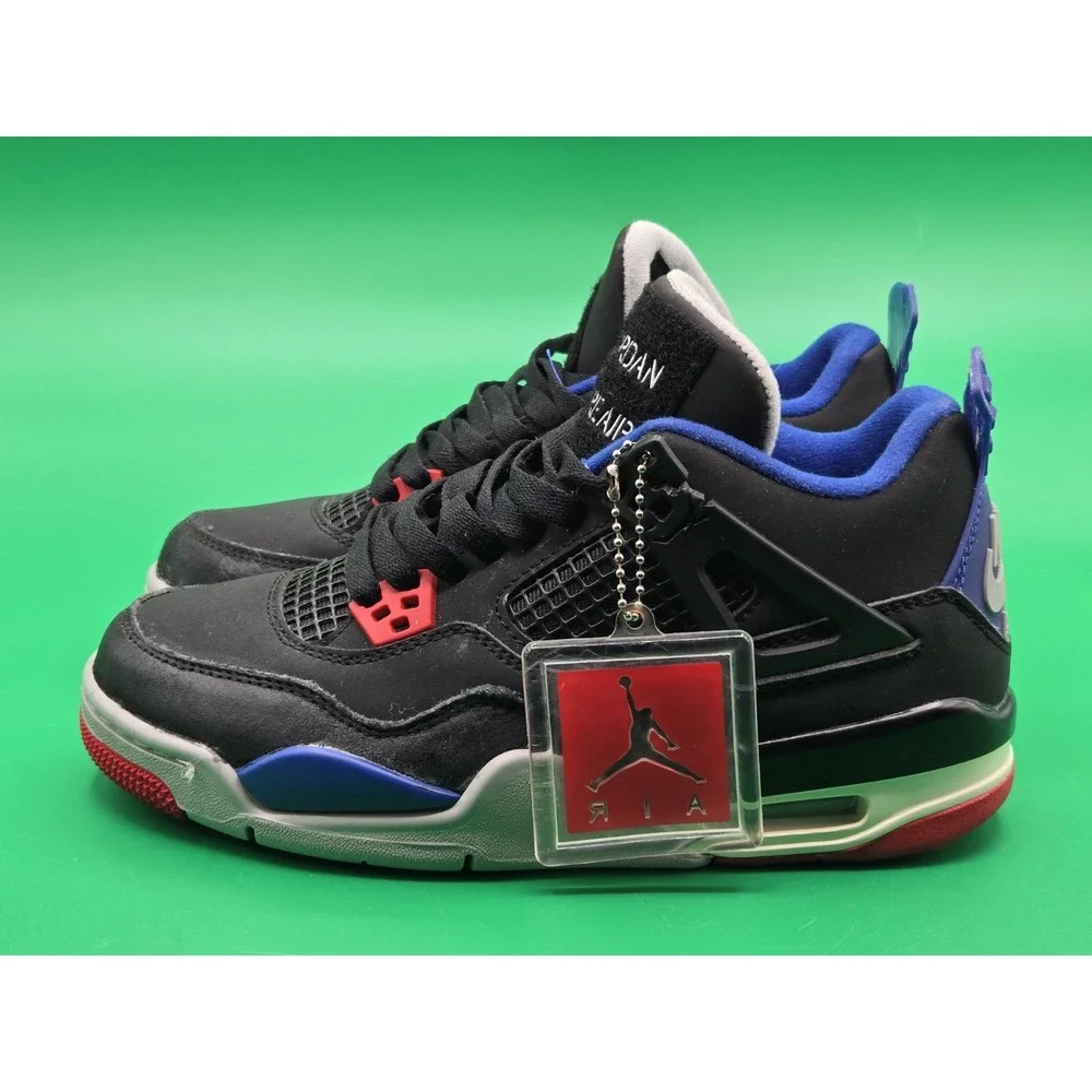 Jordan 4 Retro Rare Air (White Lettering) Men's FV5029-003 Size 6.5 Blue Black